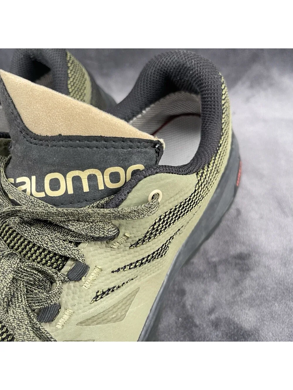 Salomon Odyssey Trail Running Shoes Men’s US 8.5 Olive Green Contagrip